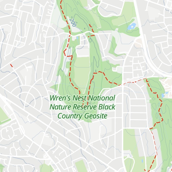 Map of Wrens Nest Hill