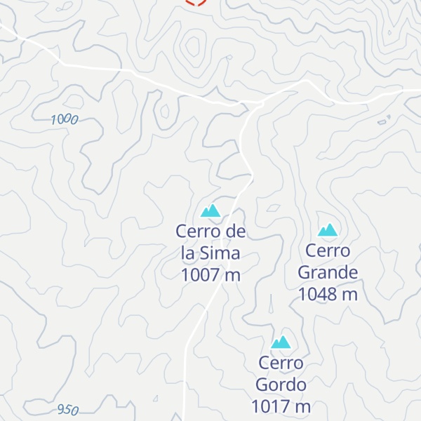 Map of Cerro de la Sima