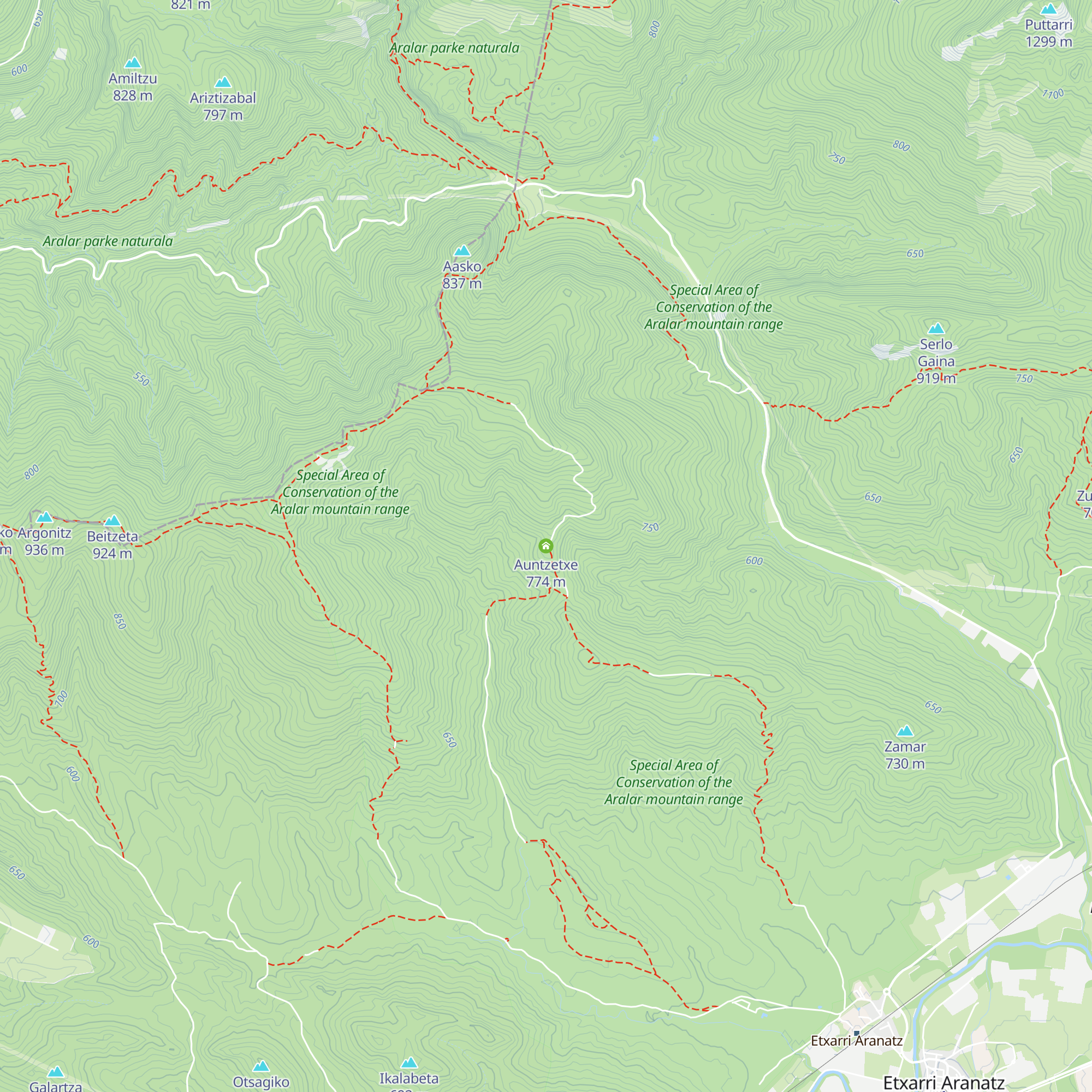 Auntzetxe map