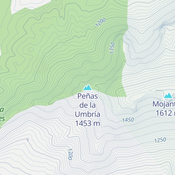 Map of Peñas de la Umbría