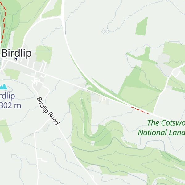 Map of Hawcote Hill