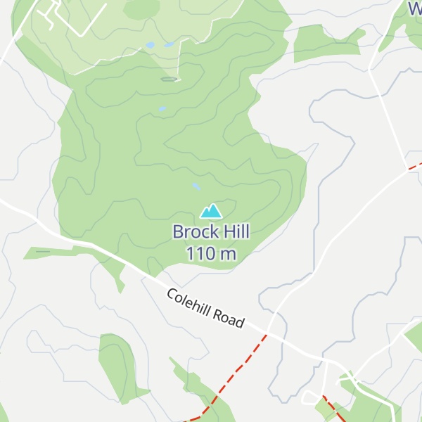 Map of Brock Hill