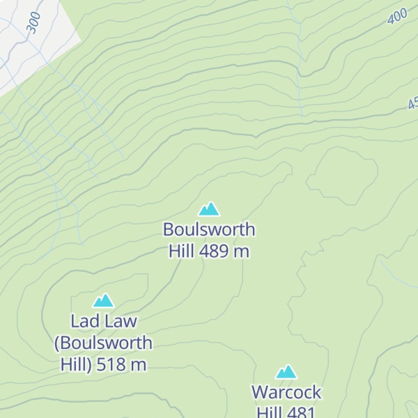 Map of Boulsworth Hill