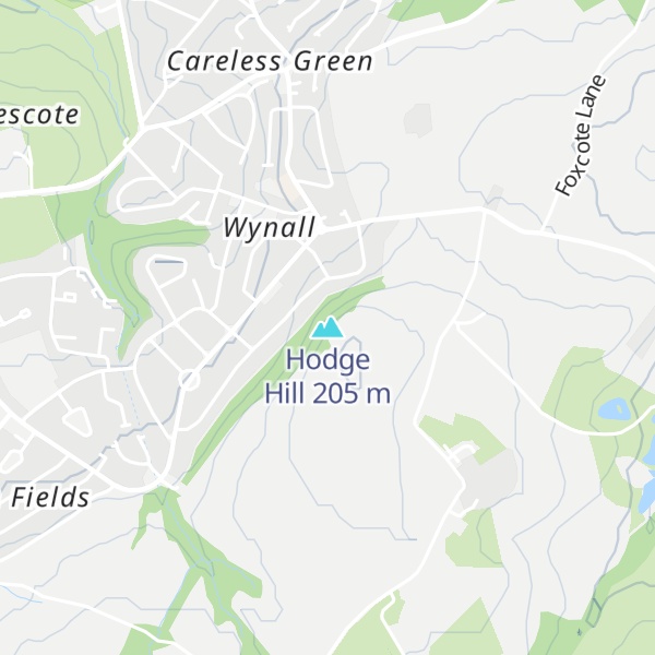 Map of Hodge Hill