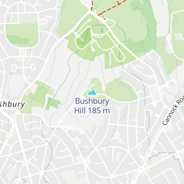 Map of Bushbury Hill