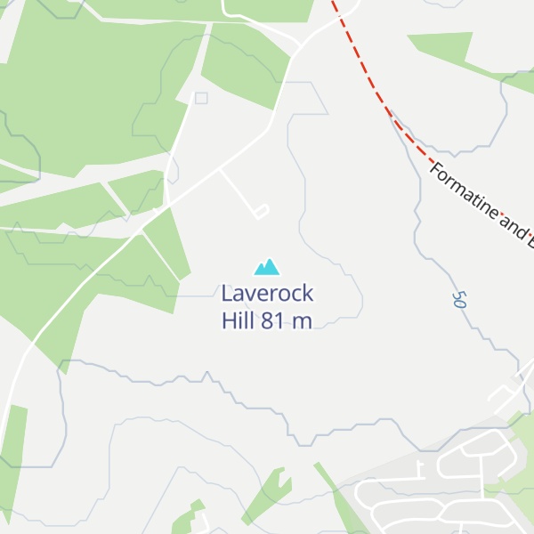 Map of Laverock Hill