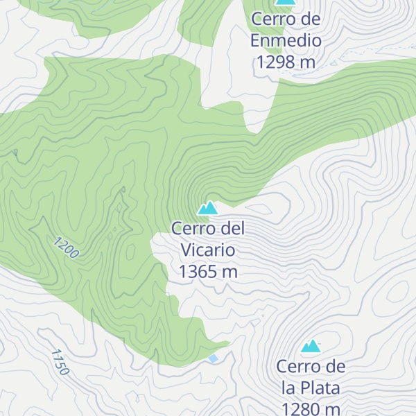 Map of Cerro del Vicario