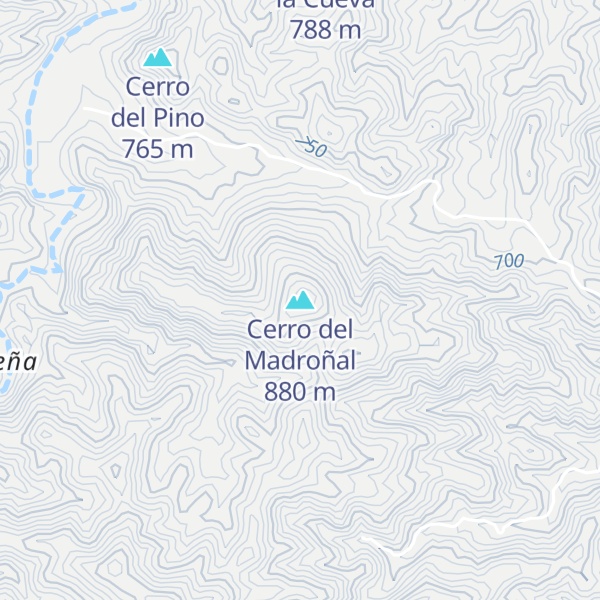 Map of Cerro del Madroñal