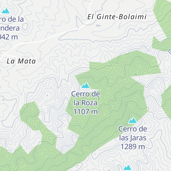 Map of Cerro de la Roza