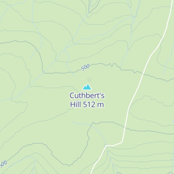Map of Cuthbert's Hill