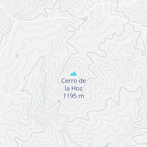 Map of Cerro de la Hoz