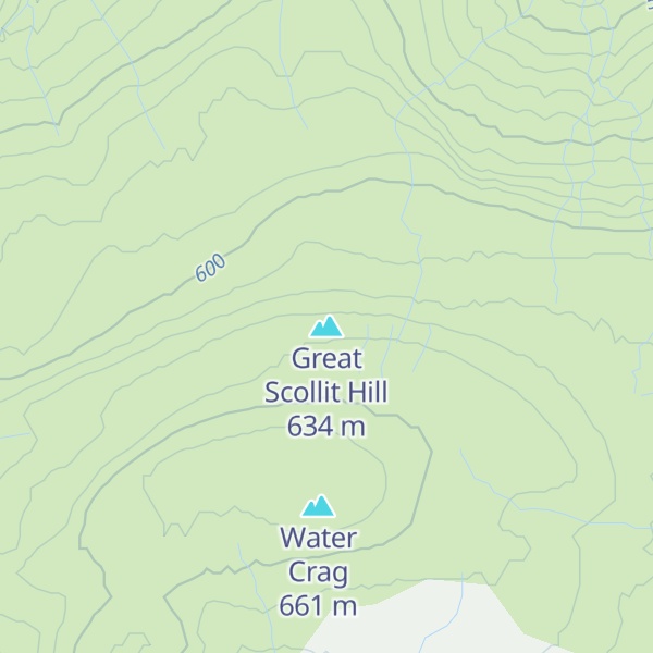 Map of Great Scollit Hill