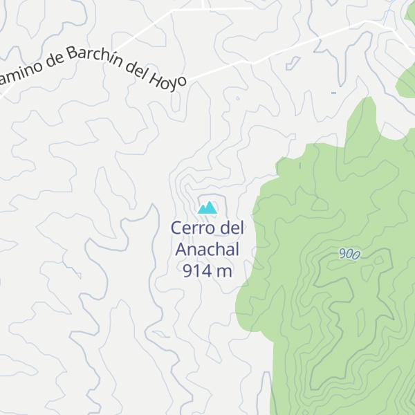 Map of Cerro del Anachal