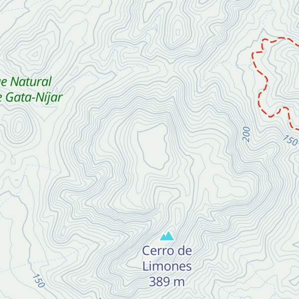 Map of Cerro del Garbanzal
