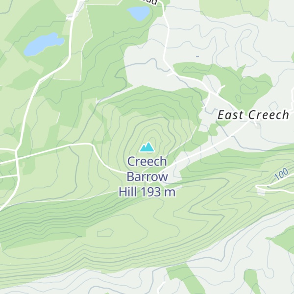 Map of Creech Barrow Hill