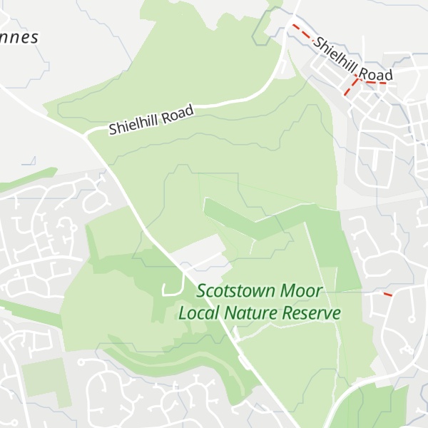 Map of Corse Hill