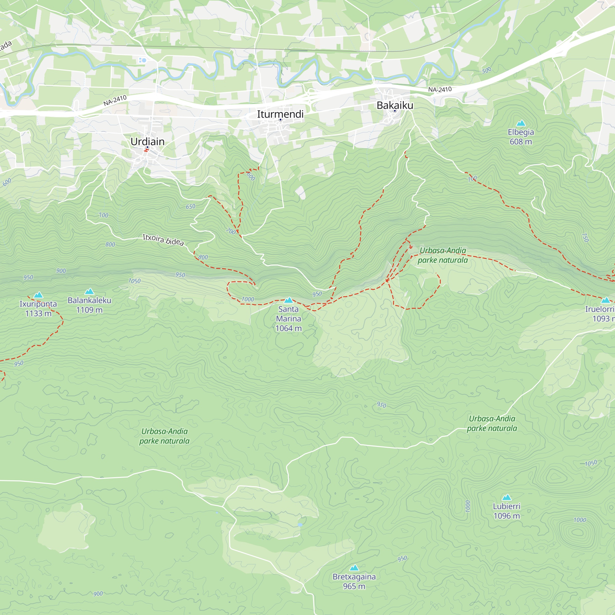 Refugio de Santa de Marina map