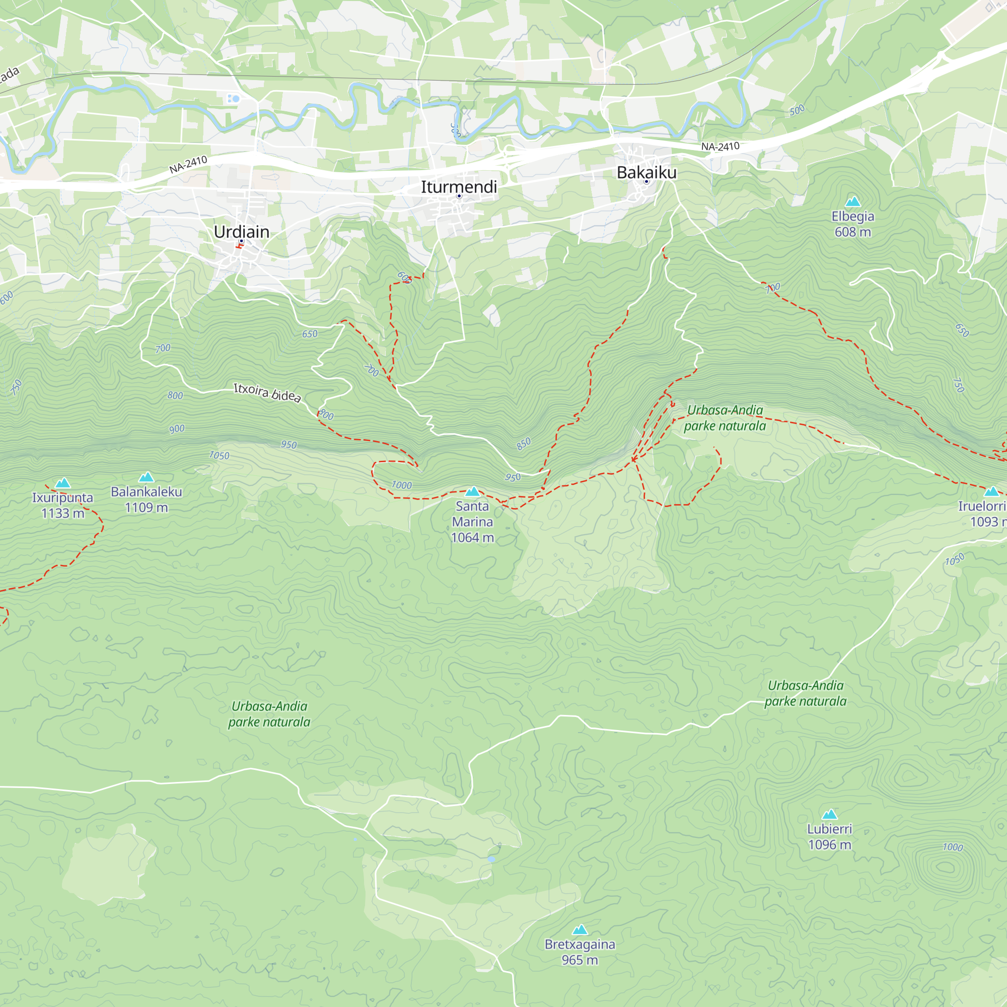 Refugio de Santa de Marina map