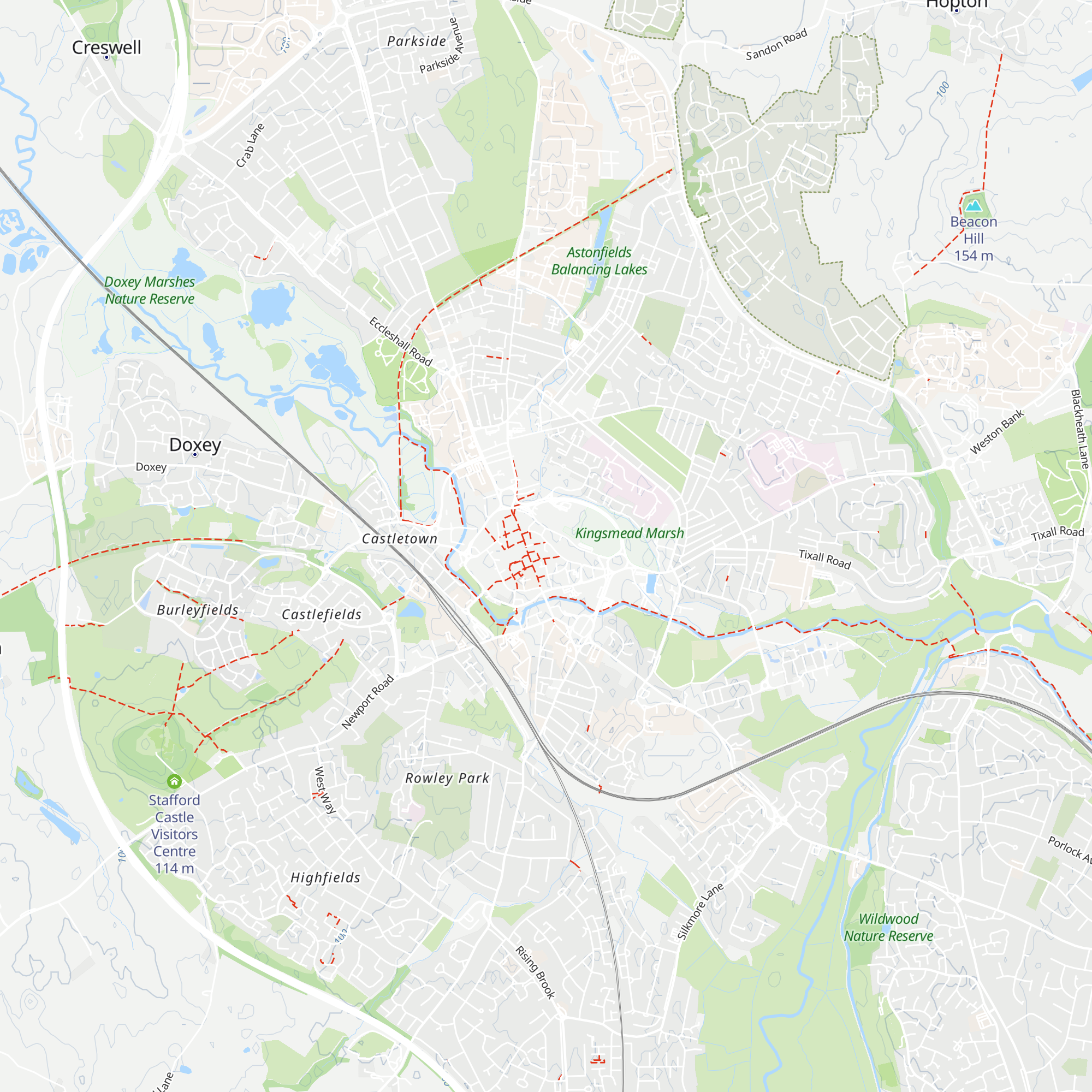 Stafford Visitor Information Centre map