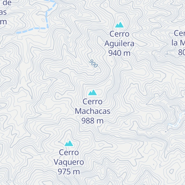 Map of Cerro Machacas
