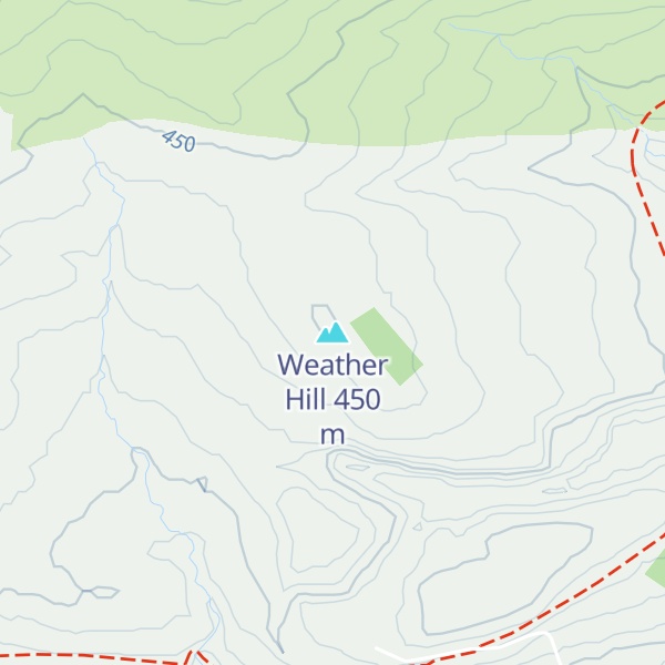 Map of Weather Hill