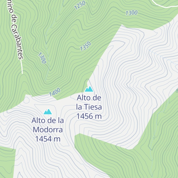 Map of Alto de la Tiesa