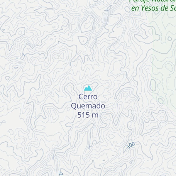 Map of Cerro Quemado