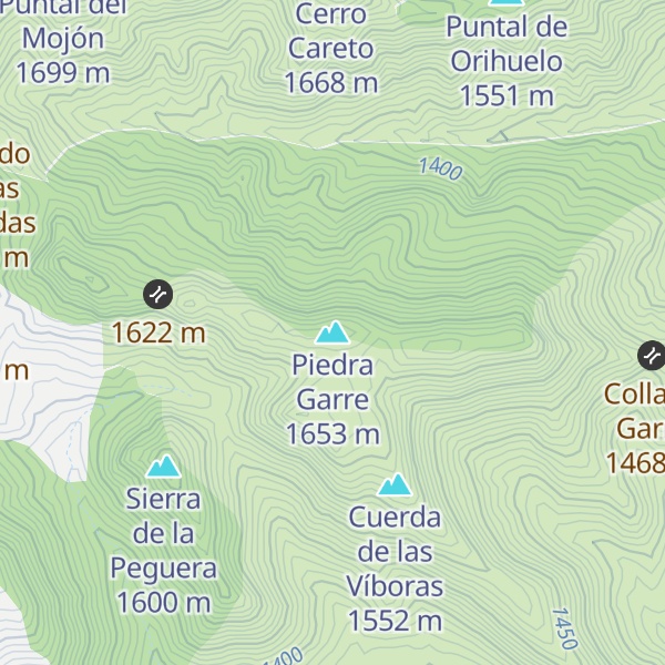 Map of Piedra Garre