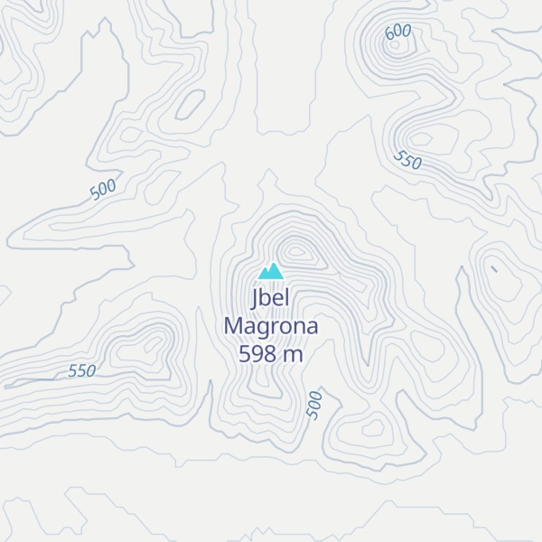 Map of Jbel Magrona