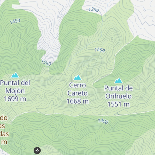 Map of Cerro Careto