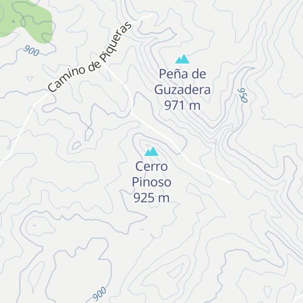 Map of Cerro Pinoso