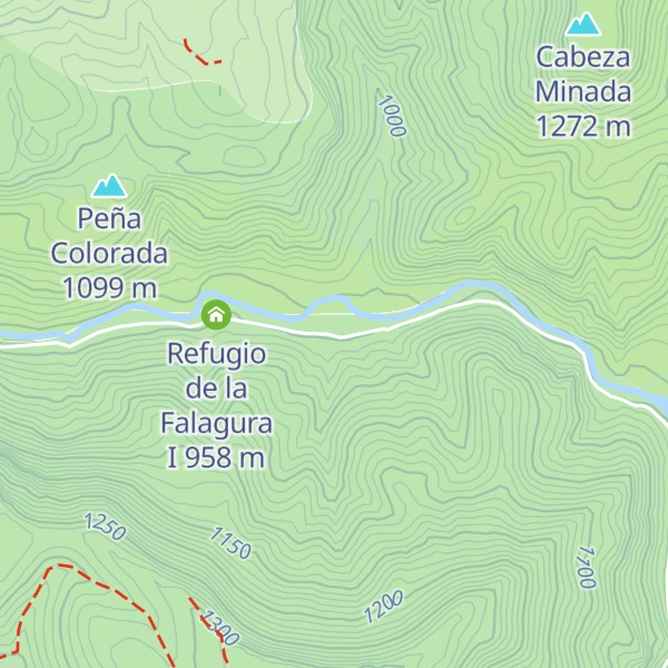 Map of Refugio de la Falaguera II