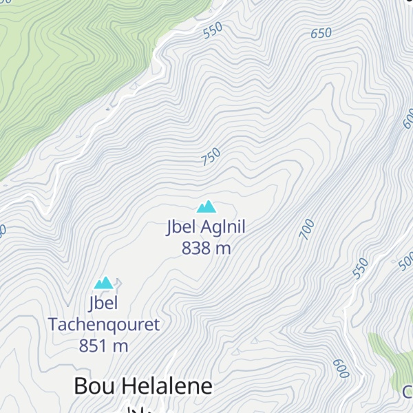 Map of Jbel Aglnil