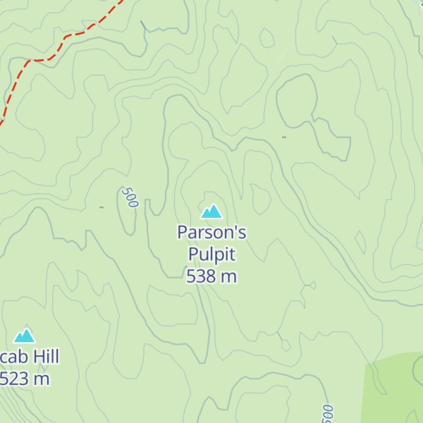 Map of Parson's Pulpit
