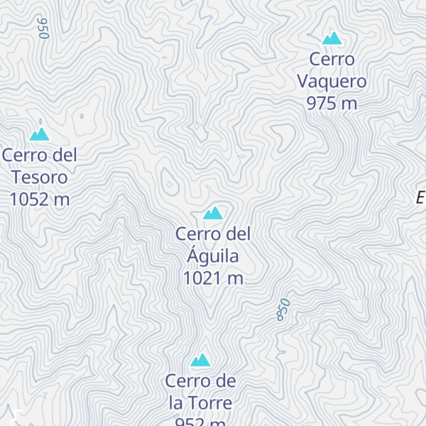 Map of Cerro del Águila