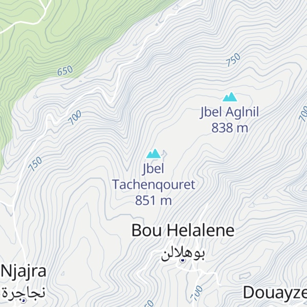 Map of Jbel Tachenqouret