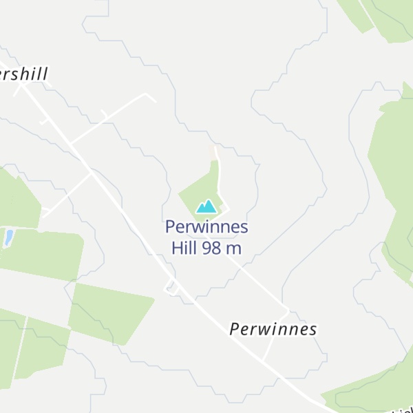 Map of Perwinnes Hill