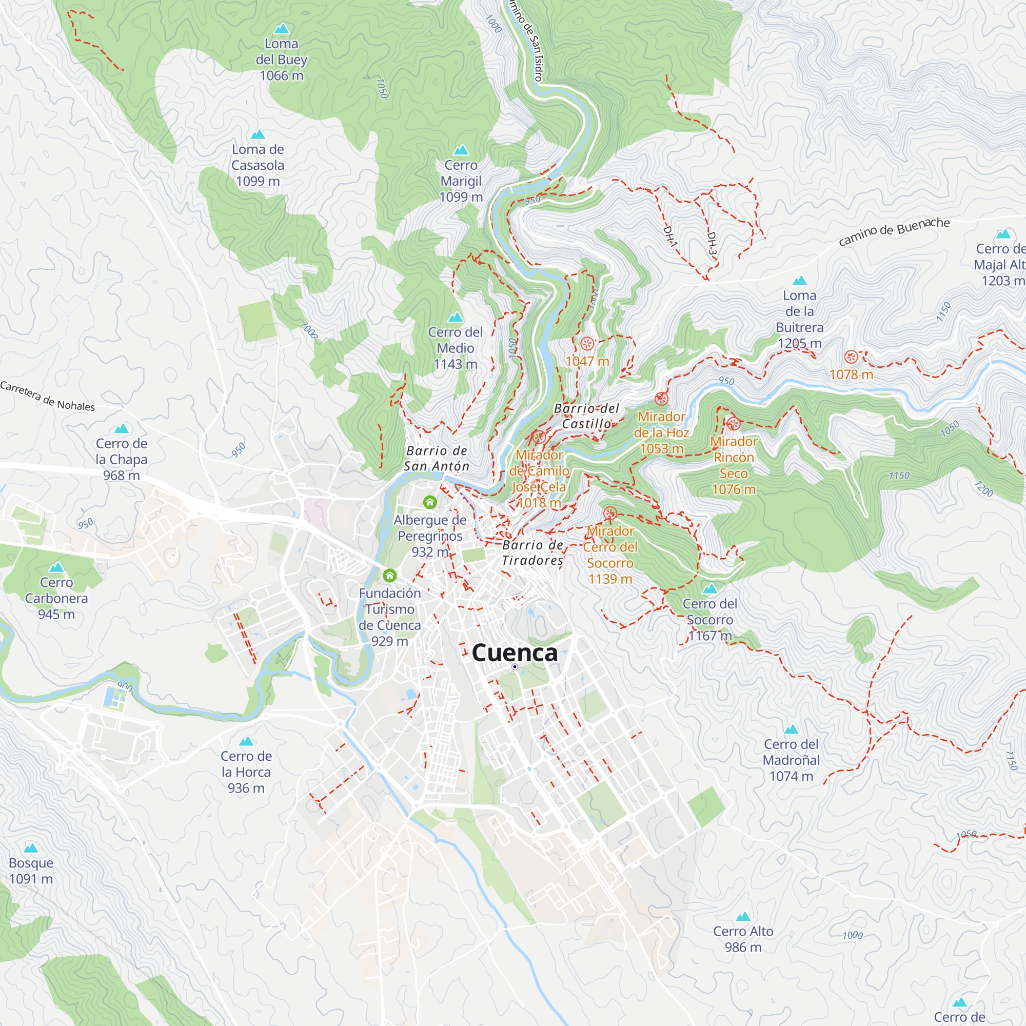 Refugio Guerra Civil map