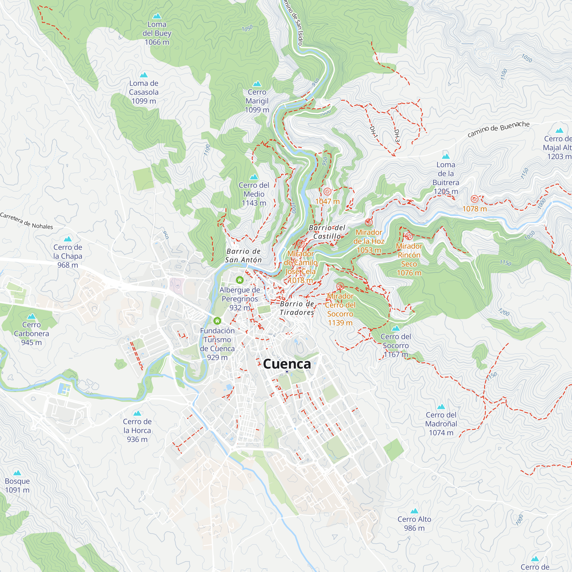 Refugio Guerra Civil map