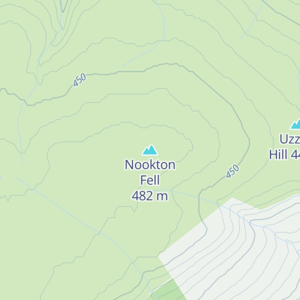 Map of Nookton Fell