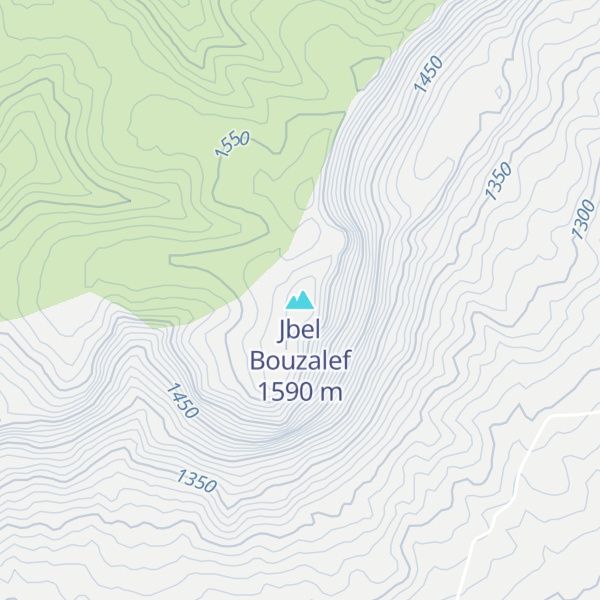 Map of Jbel Bouzalef
