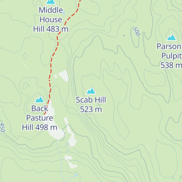 Map of Scab Hill