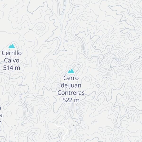 Map of Cerro de Juan Contreras