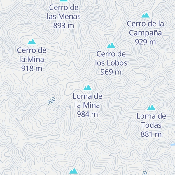 Map of Loma de la Mina