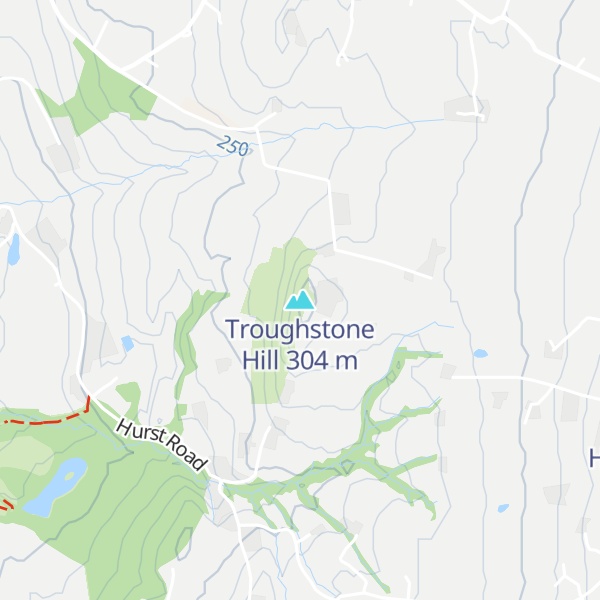 Map of Troughstone Hill