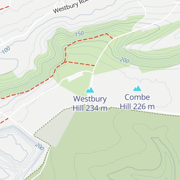 Map of Westbury Hill
