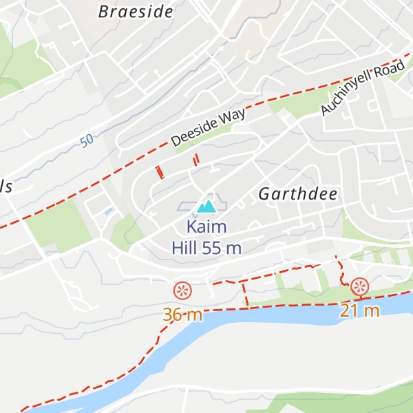 Map of Kaim Hill