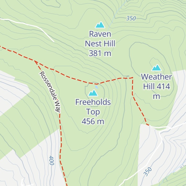 Map of Freeholds Top