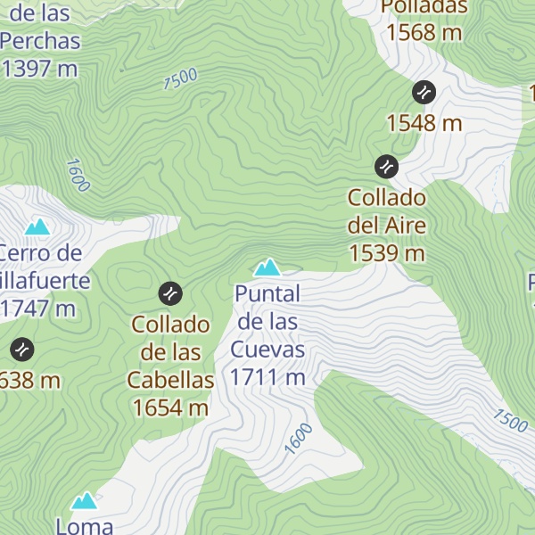 Map of Puntal de las Cuevas