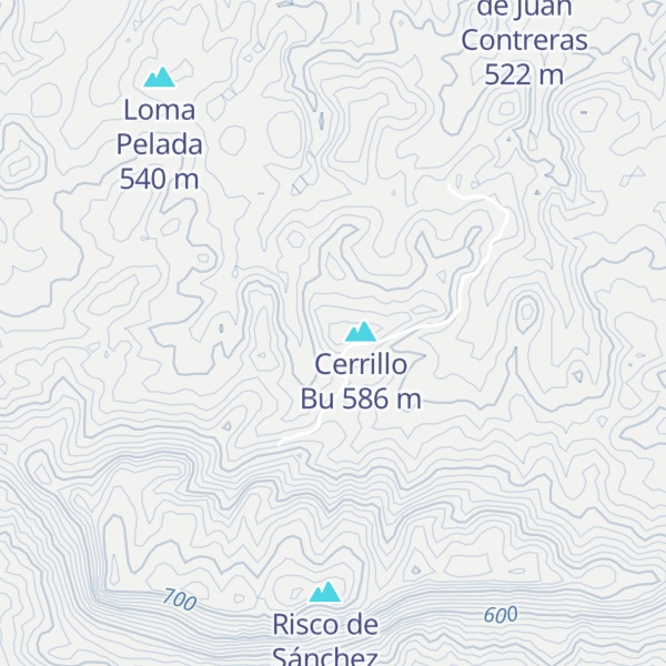Map of Loma Contreras
